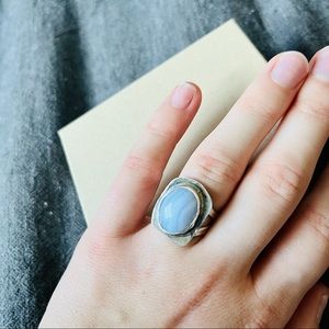 Blue Lace Agate Ring